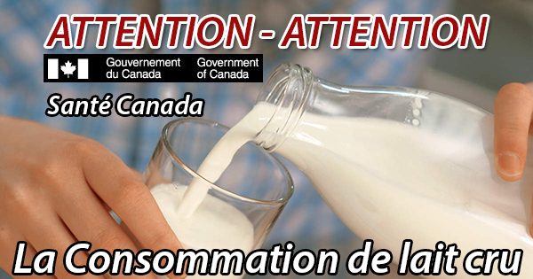 La consommation de lait cru n'en vaut pas le risque