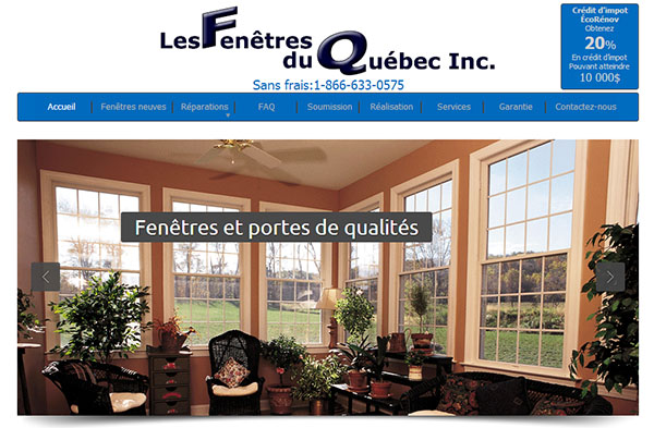 Les Fenêtres du Québec en ligne