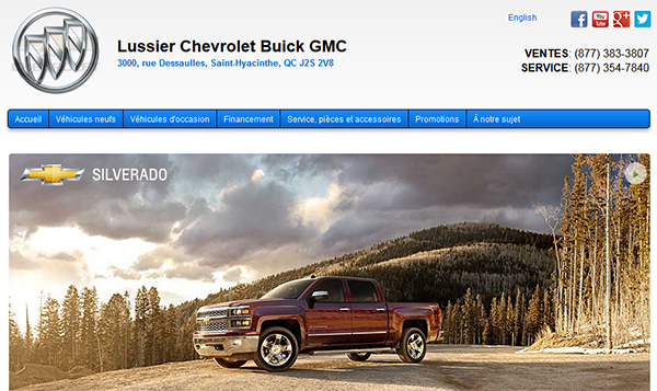 Lussier Chevrolet Buick GMC en Ligne