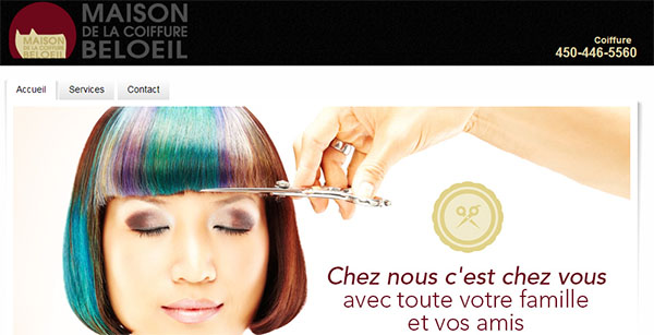 Maison de la Coiffure Beloeil en ligne