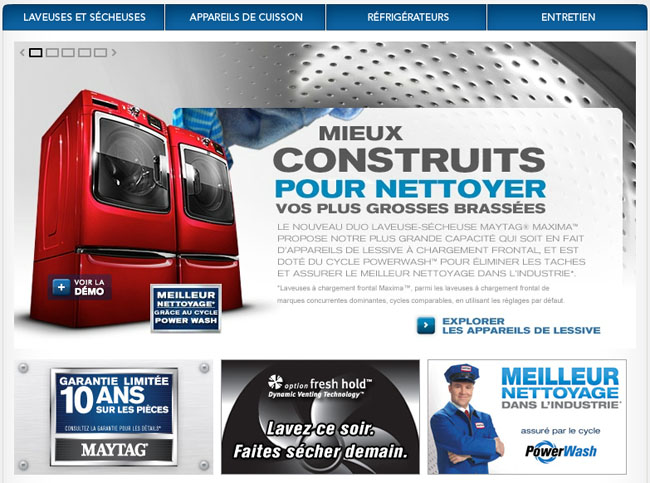 Maytag Canada en ligne