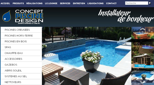 Piscine Concept Design Circulaire en ligne