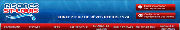 Piscines St-Louis en ligne