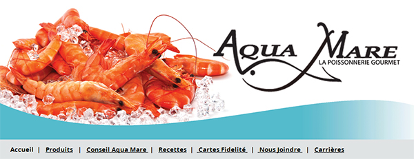 Poissonnerie Aqua Mare en ligne