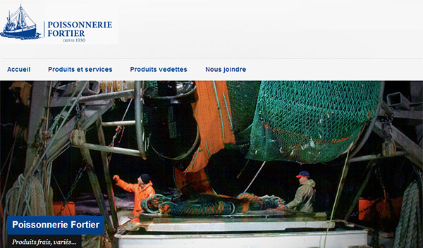 Poissonnerie Fortier en ligne