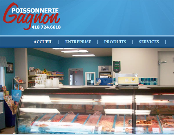 Poissonnerie Gagnon en ligne