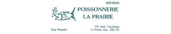 Poissonnerie La Prairie en ligne