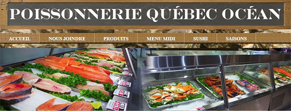 Poissonnerie Québec Océan en ligne