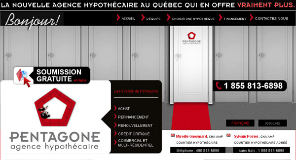 Prets Hypothecaire Pentagone en ligne
