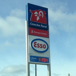 Prix de l'essence bas au Québec