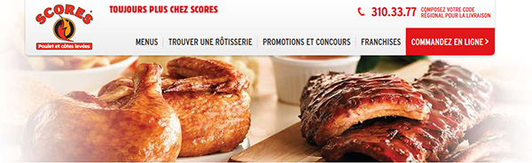 Rotisseries Scores Poulet Côtes Levée