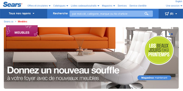 Sears Décor en ligne Meubles