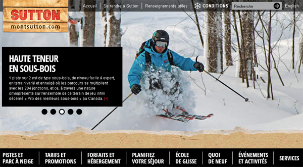 Ski Mont Sutton en ligne
