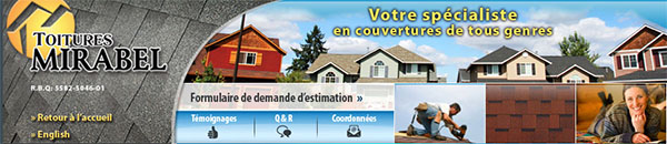 Toitures Mirabel en ligne