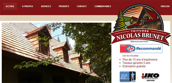 Toitures Nicolas Brunet en ligne