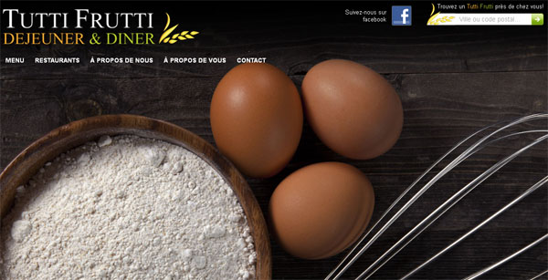 Tutti Frutti Déjeuner Diner en ligne