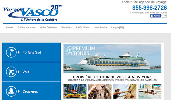 Voyage Vasco en ligne