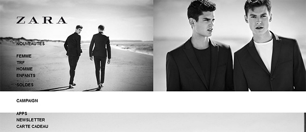 Magasin zara en shop ligne