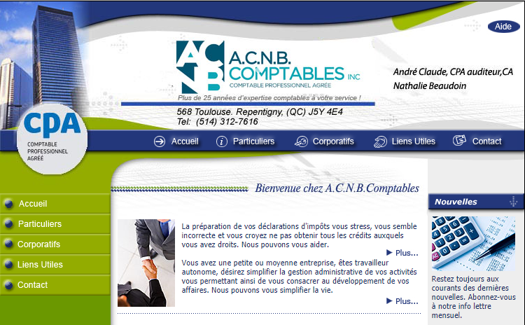 A.C.N.B. Comptables Inc. en Ligne