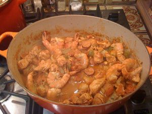 Jambalaya avec coquille