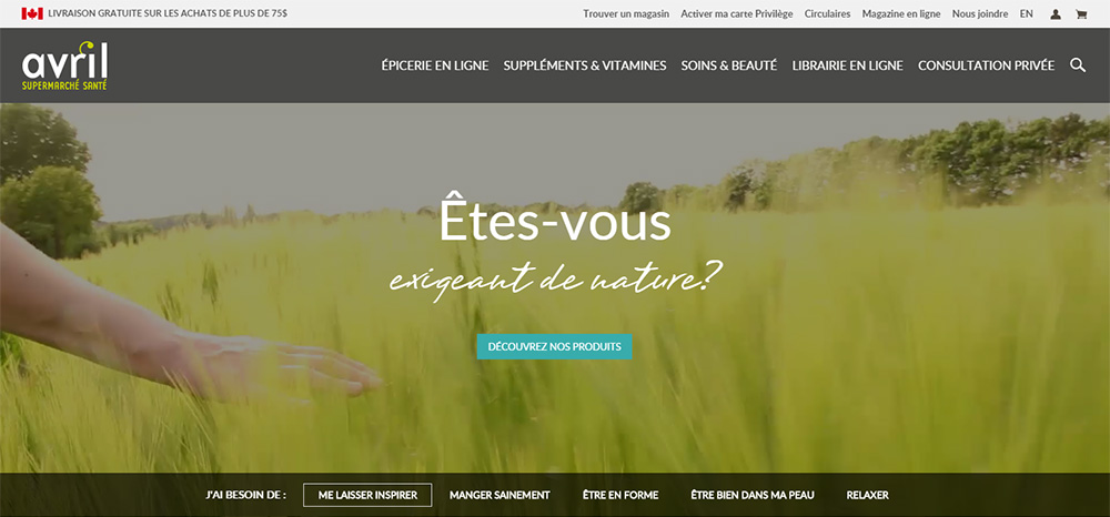 Avril Supermarch&eacute; Sant&eacute; en ligne