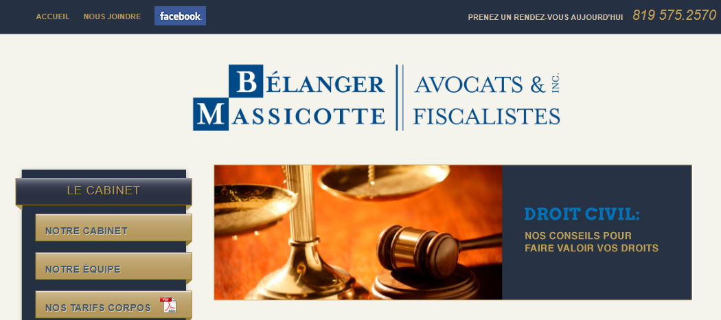 Bélanger Massicotte Avocats & Fiscalités Inc. en Ligne 