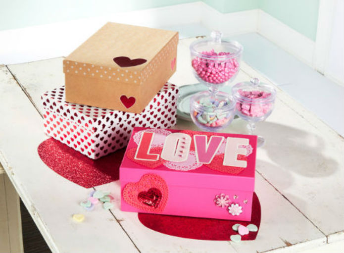 Boîtes Saint-Valentin Marines - Paire Artisanale, Cerise, 6 Pouces, USA