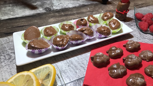 Bonbons au Chocolat Pâte Vanille 