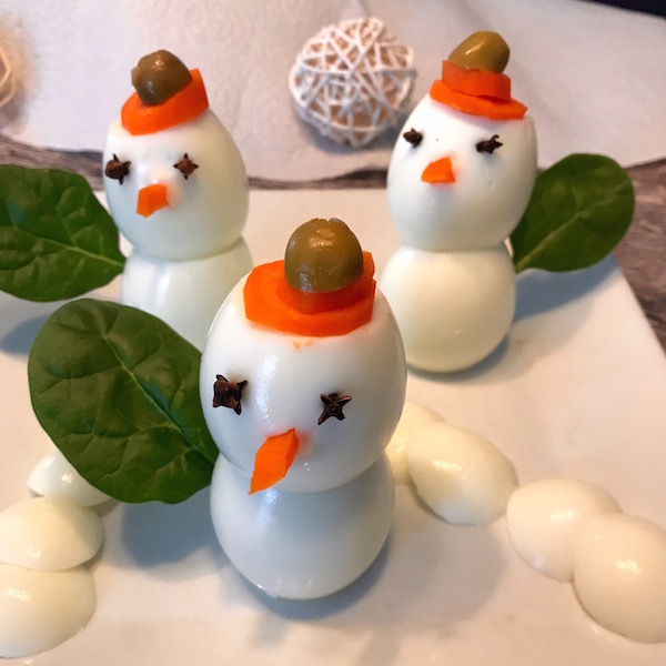 Bonhommes de Neige en Oeufs pour Noël