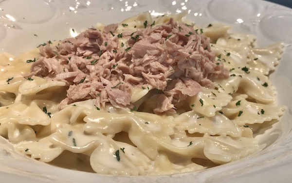 Boucles Sauce Béchamel et Thon 1