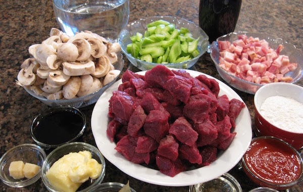 Bourguignon dorignal chevreuil aux legumes