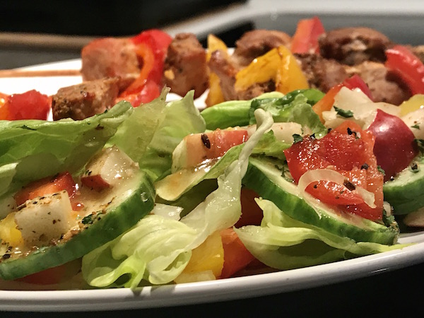Brochettes de Porc et Salade 2