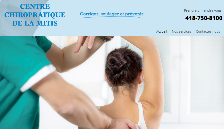 Centre Chiropratique de la Mitis en Ligne