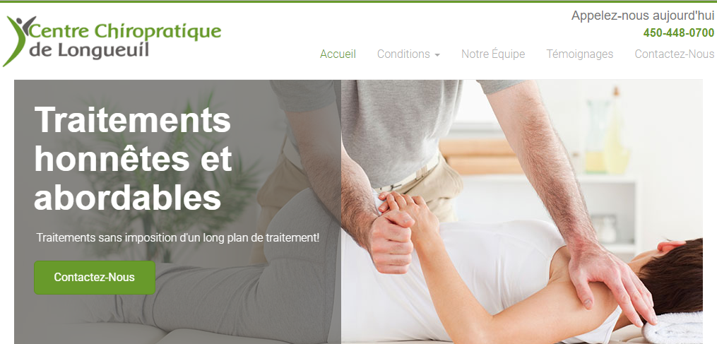 Centre Chiropratique de Longueuil en Ligne