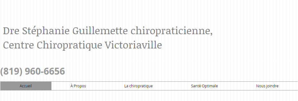 Centre Chiropratique Victoriaville en Ligne