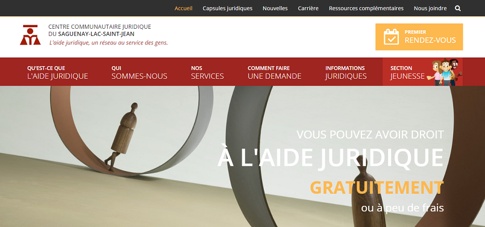Centre Communautaire Juridique du Saguenay-Lac-Saint-Jean en Ligne 