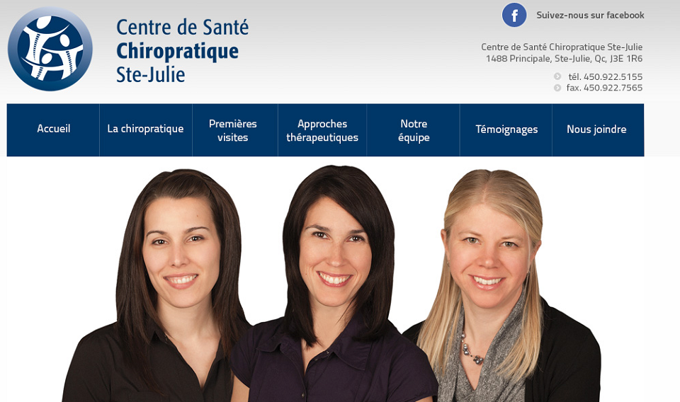 Centre de Santé Chiropratique Ste-Julie en Ligne
