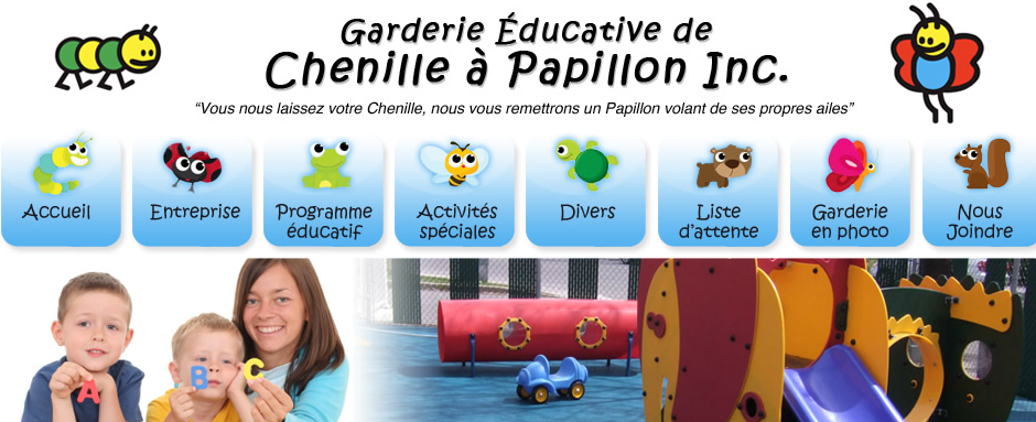 Garderie Chenille à Papillon en Ligne