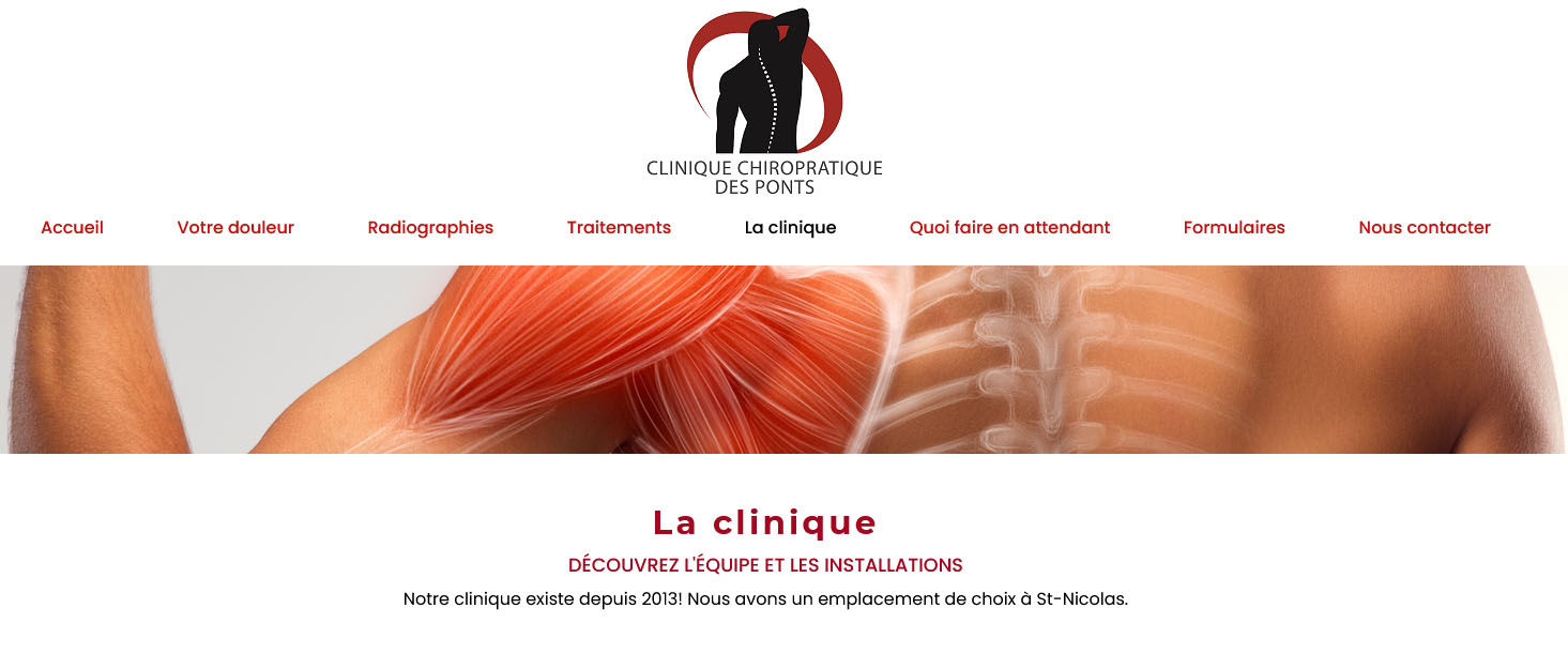 Clinique Chiropratique à St-Nicolas Clinique Chiropratique à St-Nicolas