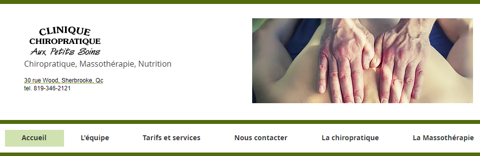 Clinique Chiropratique Aux Petits Soins en Ligne