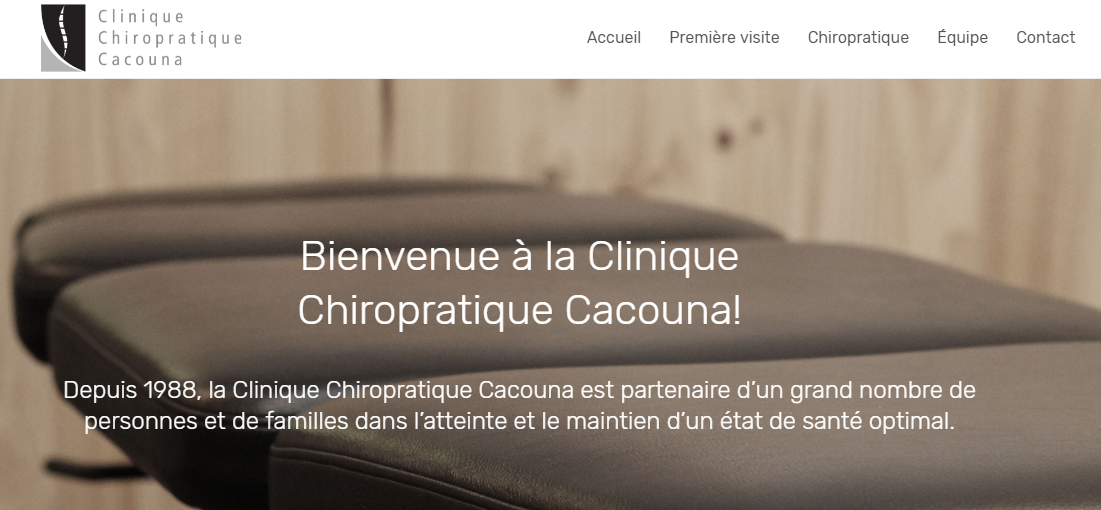 Clinique Chiropratique Cacouna en Ligne
