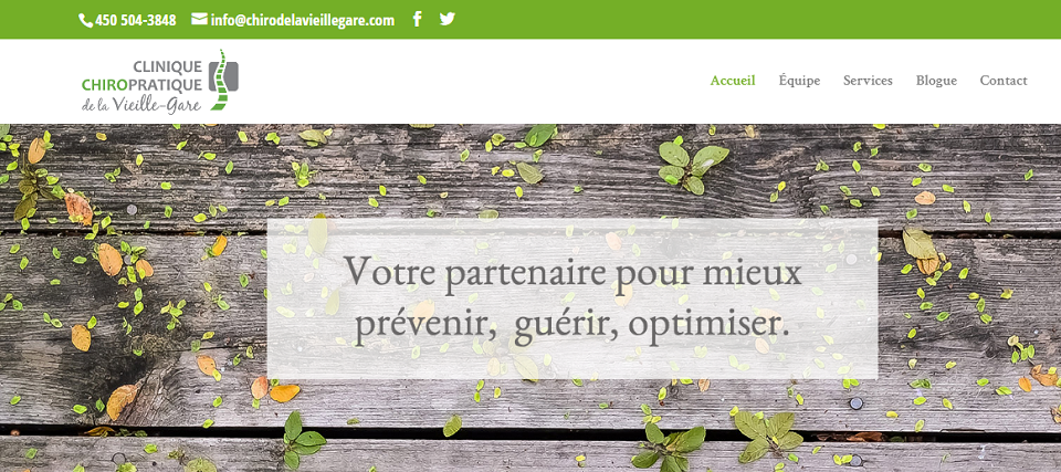 Clinique Chiropratique de la Vieille-Gare en Ligne 