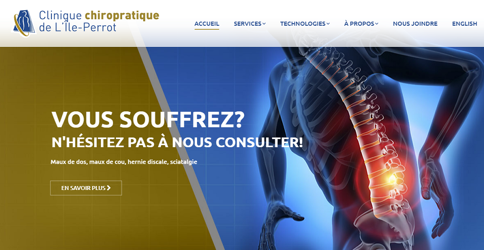 Clinique Chiropratique de L'Île-Perrot en Ligne