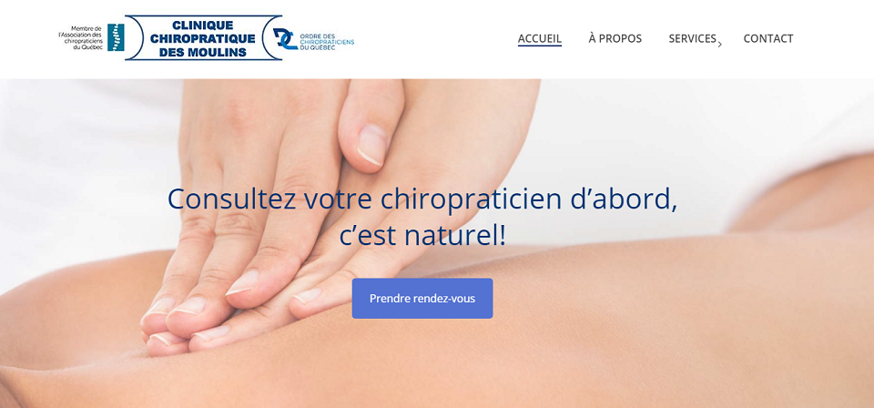 Clinique Chiropratique des Moulins en Ligne