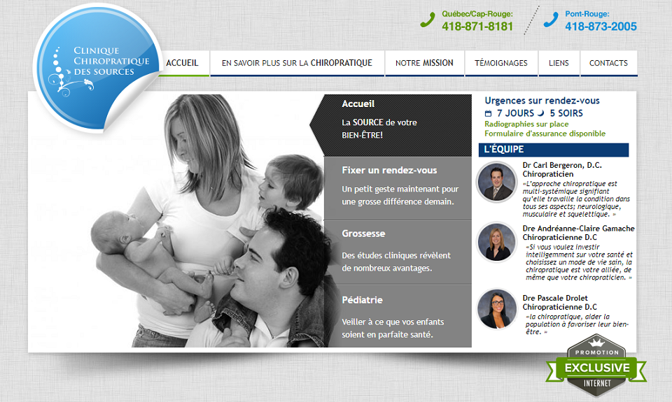 Clinique Chiropratique des Sources en Ligne
