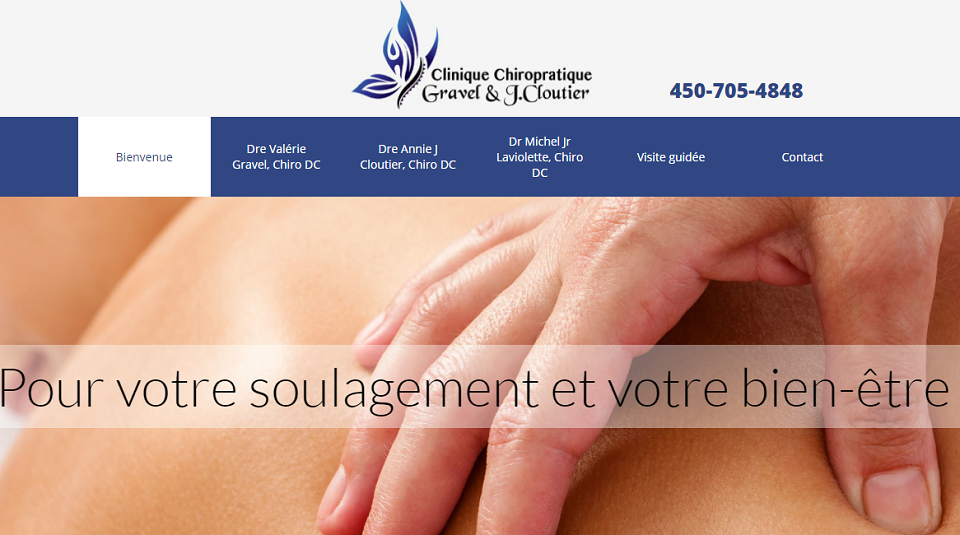 Clinique Chiropratique Gravel & J.Cloutier en Ligne