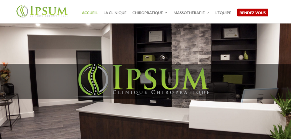 Clinique Chiropratique IPSUM en Ligne