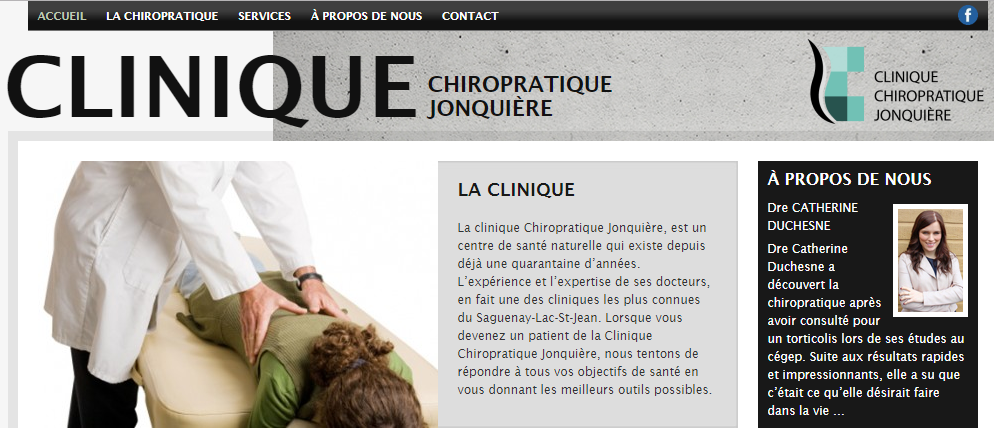 Clinique Chiropratique Jonquière en Ligne
