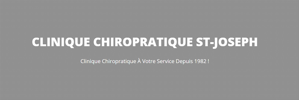 Clinique Chiropratique St-Joseph en Ligne