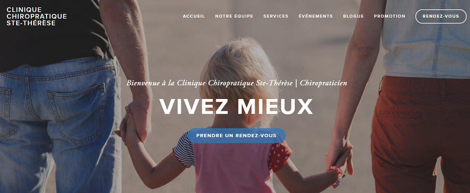 Clinique Chiropratique Ste-Th&eacute;r&egrave;se en Ligne